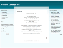 Tablet Screenshot of collisionconcepts.net